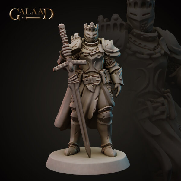 King Armor Knight von Galaad Miniatures aus Knights Release - Modular Heads