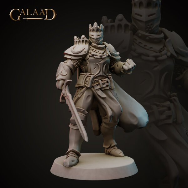King Armor Knight von Galaad Miniatures aus Knights Release - Modular Heads
