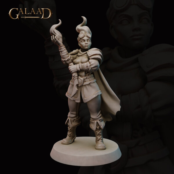 Female Fire Mage Wizard von Galaad Miniatures aus Aztec Release