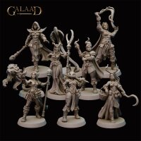 Mages and Fighters Female Characters Set von Galaad...