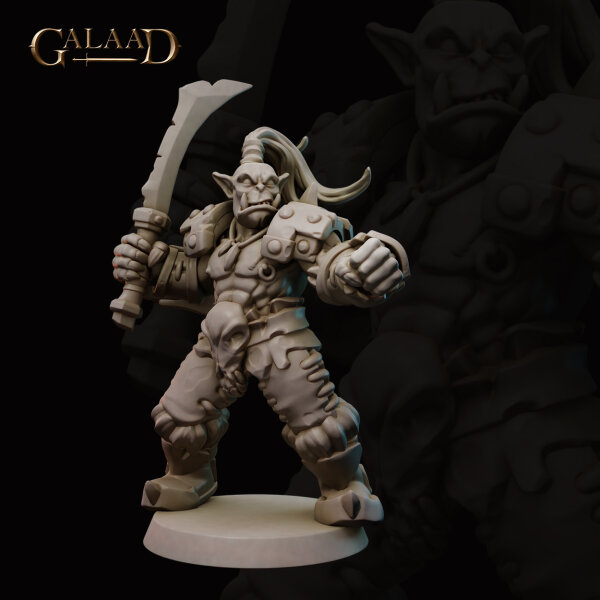 Male Orc Modular 01 von Galaad Miniatures aus Tribal Orcs Clan