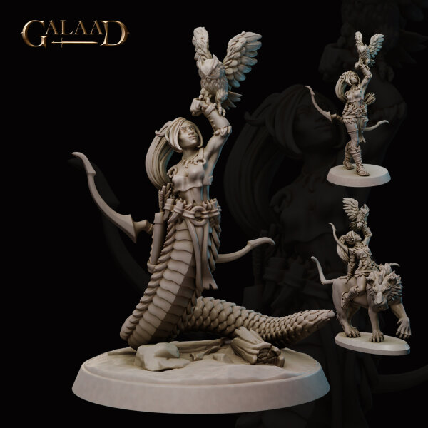 Archer Amazon Naga - Human Version and Mounted Included von Galaad Miniatures aus Amazons and Nagas