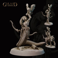 Archer Amazon Naga - Human Version and Mounted Included...