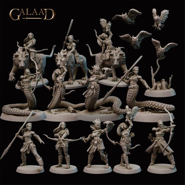Amazons and Nagas Set von Galaad Miniatures