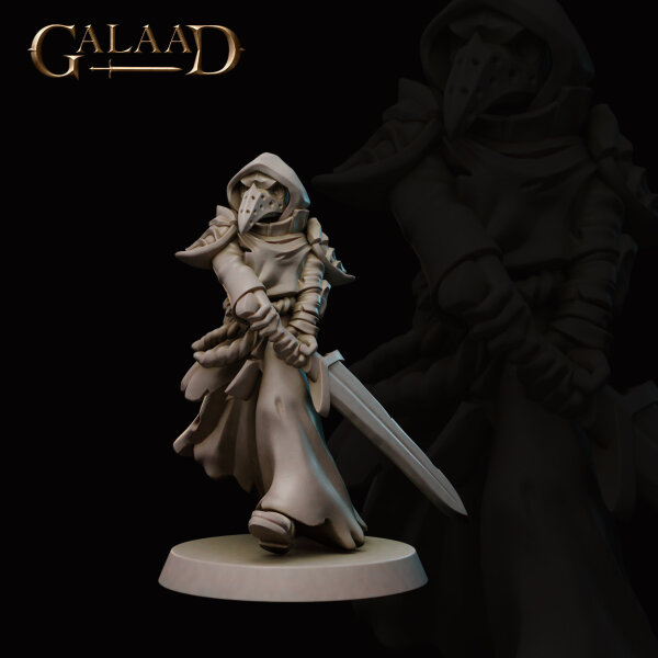 Raven Cultist Long Sword von Galaad Miniatures aus Darkness Rise Release