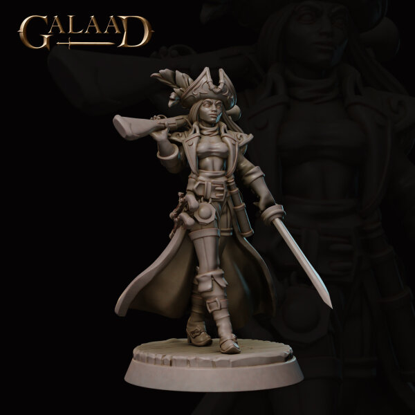 Captain Pirate Walking von Galaad Miniatures aus Pirates Crew