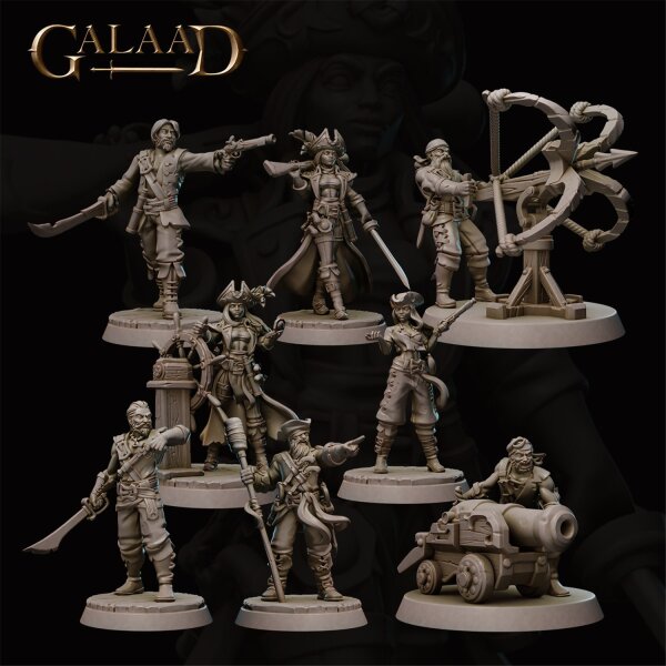 Pirates Crew Set von Galaad Miniatures