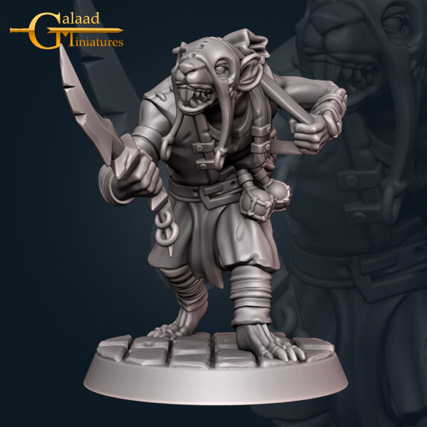 Wererat 01 von Galaad Miniatures aus November Release Rogues