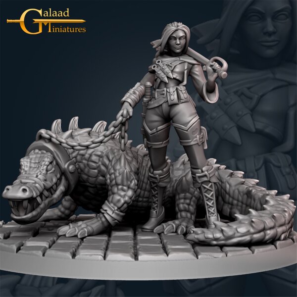 Maeva the Crocodile Tamer von Galaad Miniatures aus November Release Rogues