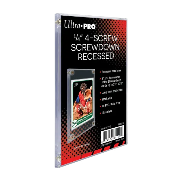 Ultra Pro: Screwdown Recessed Holder - 1/4" Kartenschutz