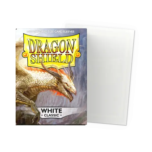 Dragon Shield: White - Classic Sleeves - Standard Size