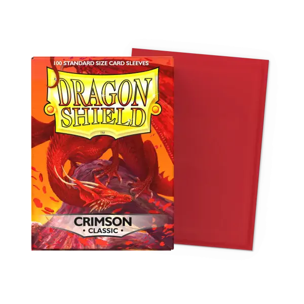 Dragon Shield: Crimson - Classic Sleeves - Standard Size