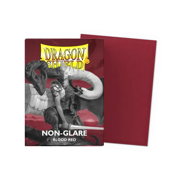 Dragon Shield: Blood Red- Non-Glare - Matte Sleeves - Standard Size