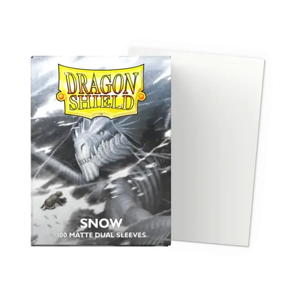 Dragon Shield: Snow - Matte Dual Sleeves - Standard Size