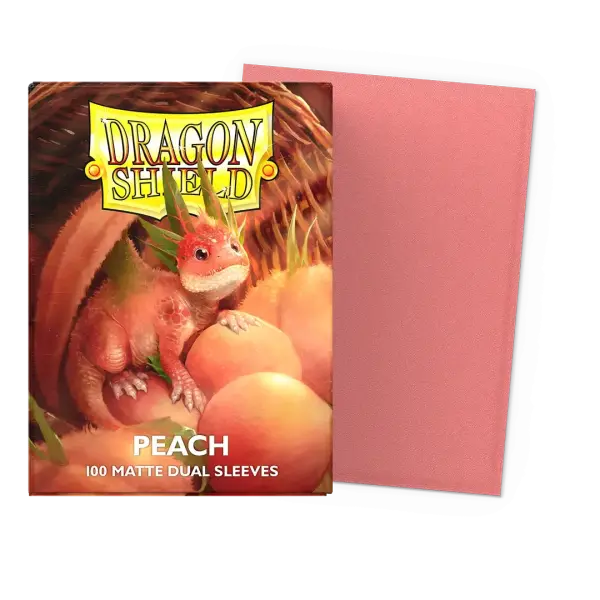 Dragon Shield: Peach - Matte Dual Sleeves - Standard Size