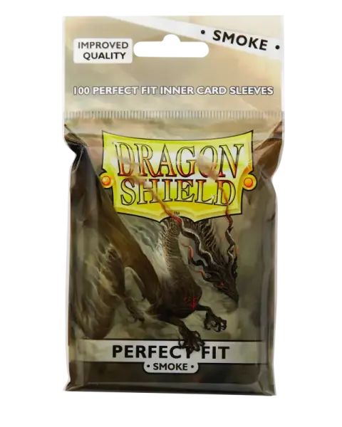 Dragon Shield: Smoke - Toploading Perfect Fit Sleeves - Standard Size