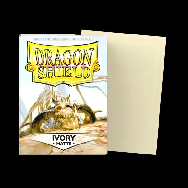Dragon Shield: Ivory - Matte Sleeves - Standard Size