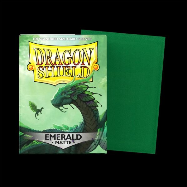 Dragon Shield: Emerald - Matte Sleeves - Standard Size
