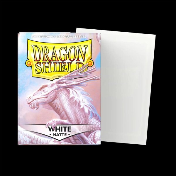 Dragon Shield: White - Matte Sleeves - Standard Size