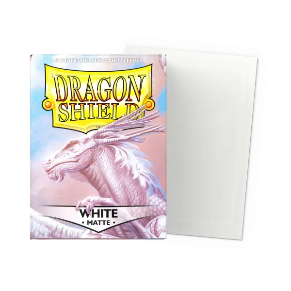 Dragon Shield: White - Matte Sleeves - Standard Size