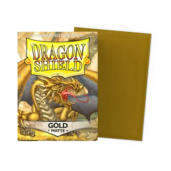 Dragon Shield: Gold - Matte Sleeves - Standard Size