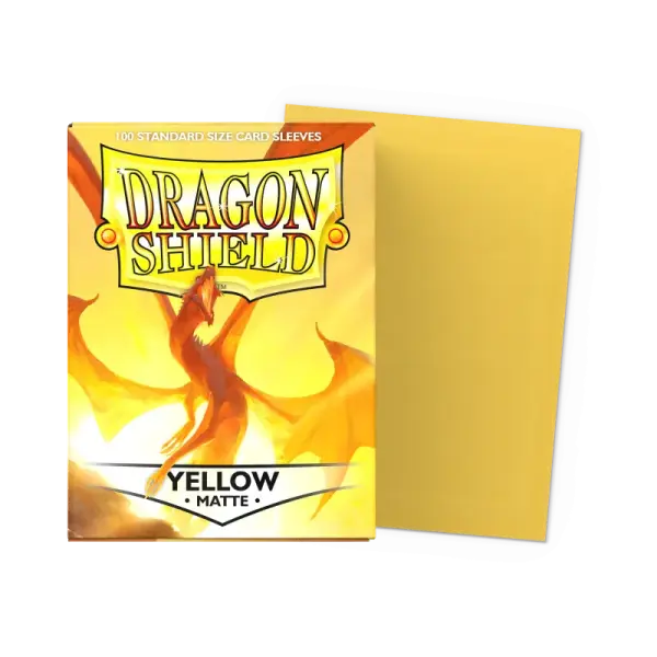 Dragon Shield: Yellow - Matte Sleeves - Standard Size