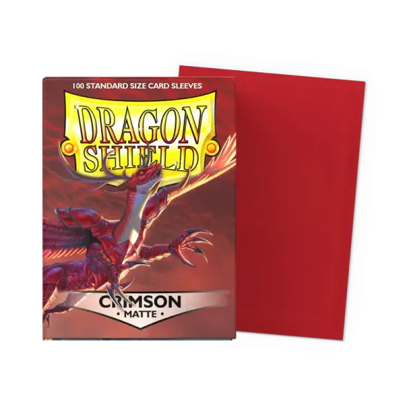 Dragon Shield: Crimson - Matte Sleeves - Standard Size