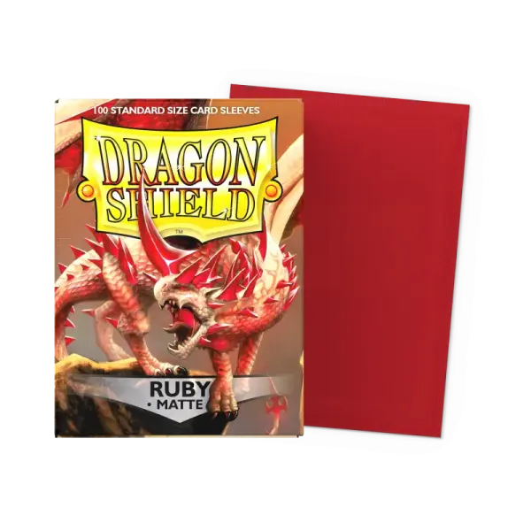 Dragon Shield: Ruby - Matte Sleeves - Standard Size