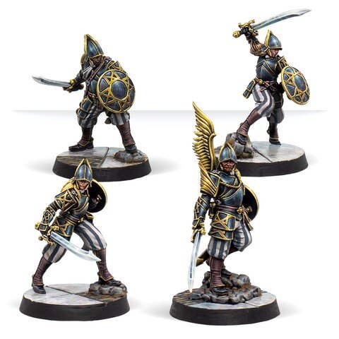 Warcrow Black Legion Bucklermen