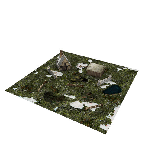 Warcrow Bakhlia Farm Scenery Pack