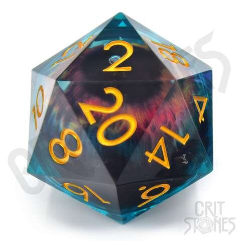 Crit Stones Eye of the Oracle 50mm Liquid Core D20
