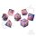 Crit Stones Galactic Ember Sharp Edge Resin RPG Dice Set