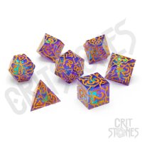 Crit Stones Radiant Rune Sharp Edge Resin RPG Dice Set