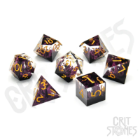 Crit Stones ShadowSpire Sharp Edge Resin RPG Dice Set