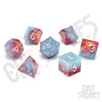 Crit Stones Spring Bliss Sharp Edge Resin RPG Dice Set