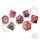 Crit Stones Ruby Rift Sharp Edge Resin RPG Dice Set