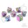 Crit Stones Eldritch Iris Electroplated Floating Eye RPG Dice Set