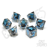 Crit Stones Ice Giants Gaze Floating Eye RPG Dice Set