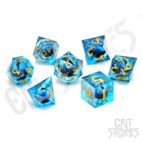 Crit Stones Ice Dragons Gaze Floating Eye RPG Dice Set