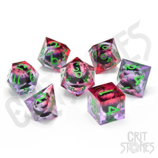 Crit Stones Poison Ivy Vision Floating Eye RPG Dice Set