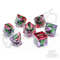 Crit Stones Poison Ivy Vision Floating Eye RPG Dice Set
