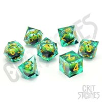 Crit Stones Forest Dragons Gaze Floating Eye RPG Dice Set
