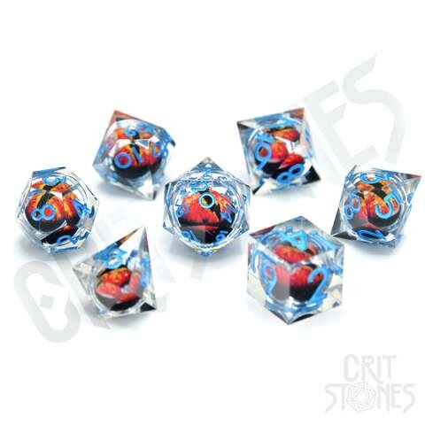 Crit Stones Raging Dragons Gaze Floating Eye RPG Dice Set