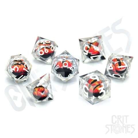 Crit Stones Sage Dragons Gaze Floating Eye RPG Dice Set