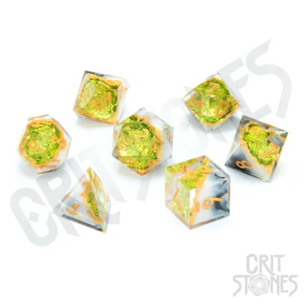 Crit Stones Gem of the Wilds Geode RPG Dice Set