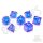 Crit Stones Blue Bane Liquid Core RPG Dice Set