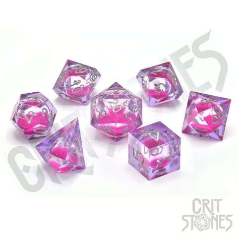 Crit Stones Chery Current Liquid Core RPG Dice Set