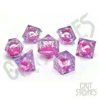 Crit Stones Chery Current Liquid Core RPG Dice Set
