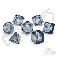 Crit Stones Nebula Night Liquid Core RPG Dice Set