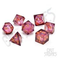 Crit Stones Royal Nebula Liquid Core RPG Dice Set